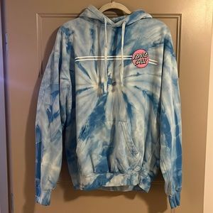 Blue and Pink Santa Cruz Hoodie - Women’s L